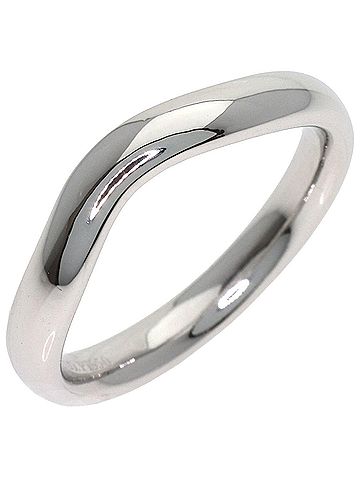 Tiffany & Co. Tiffany &amp; Co. Curved Band Ring, Platinum PT950, Women's Ring. (view 2)