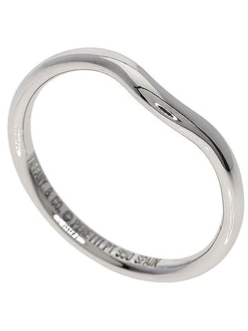 Tiffany & Co. Tiffany &amp; Co. Curved Band Ring, Platinum PT950, Women's Ring. (view 1)