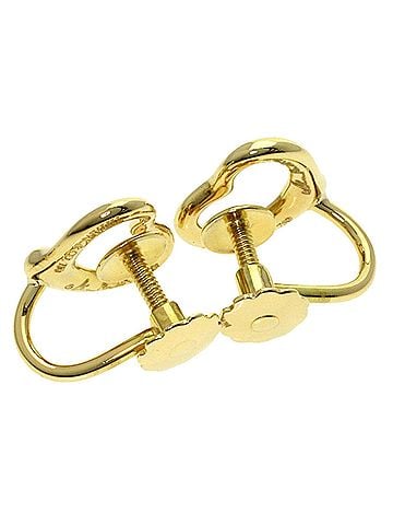 Tiffany & Co. Tiffany &amp; Co. Open Heart Earrings, 18K Yellow Gold, Women's. (view 2)