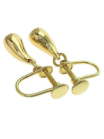 Tiffany & Co. Tiffany &amp; Co. Teardrop Earrings, 18K Yellow Gold, Women's. (view 2)
