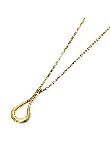 Tiffany & Co. Tiffany &amp; Co. Open Teardrop Necklace, 18K Yellow Gold, Women's. (view 1)