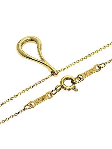 Tiffany & Co. Tiffany &amp; Co. Open Teardrop Necklace, 18K Yellow Gold, Women's. (view 2)