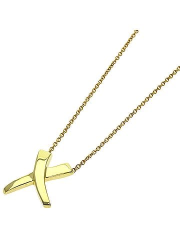 Tiffany & Co. Tiffany Kiss Necklace, 18K Yellow Gold, Women's, TIFFANY&amp;Co. (view 1)