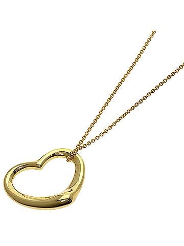 Tiffany & Co. Tiffany &amp; Co. Open Heart Necklace, 18K Yellow Gold, Women's. (view 1)