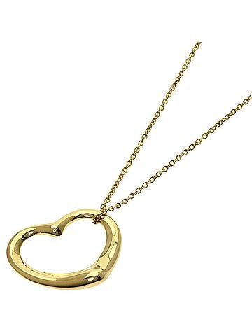 Tiffany & Co. Tiffany &amp; Co. Open Heart Necklace, 18K Yellow Gold, Women's. (view 1)