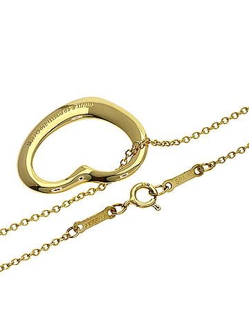 Tiffany & Co. Tiffany &amp; Co. Open Heart Necklace, 18K Yellow Gold, Women's. (view 2)