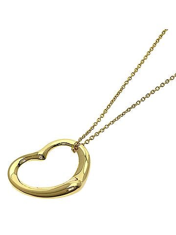 Tiffany & Co. Tiffany &amp; Co. Open Heart Necklace, 18K Yellow Gold, Women's. (view 1)