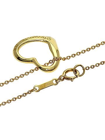 Tiffany & Co. Tiffany &amp; Co. Open Heart Necklace, 18K Yellow Gold, Women's. (view 2)