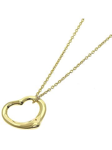 Tiffany & Co. Tiffany &amp; Co. Open Heart Necklace, 18K Yellow Gold, Women's. (view 1)