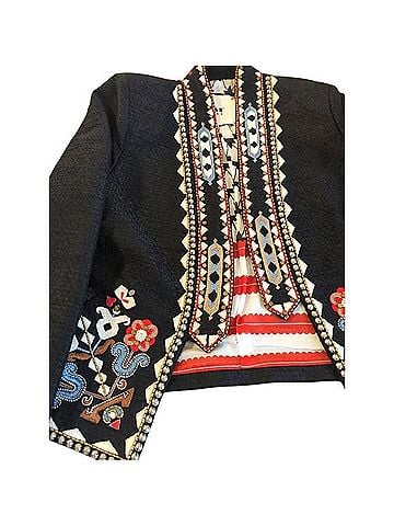 Bazar Deluxe Embroidered Cropped Jacket Jacket (view 1)