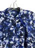 Ralph Lauren 100% Polyester Floral Blue White Long Sleeve Blouse Size M - photo 2