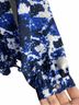 Ralph Lauren 100% Polyester Floral Blue White Long Sleeve Blouse Size M - photo 4