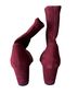 Stuart Weitzman 100% Suede Burgundy Boots Size 7 - photo 2
