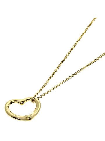 Tiffany & Co. Tiffany &amp; Co. Open Heart Necklace, 18K Yellow Gold, Women's. (view 1)