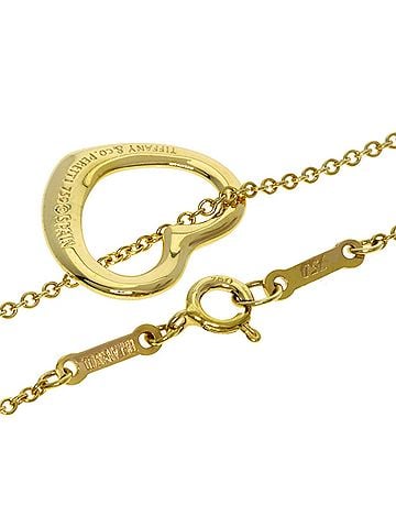 Tiffany & Co. Tiffany &amp; Co. Open Heart Necklace, 18K Yellow Gold, Women's. (view 2)