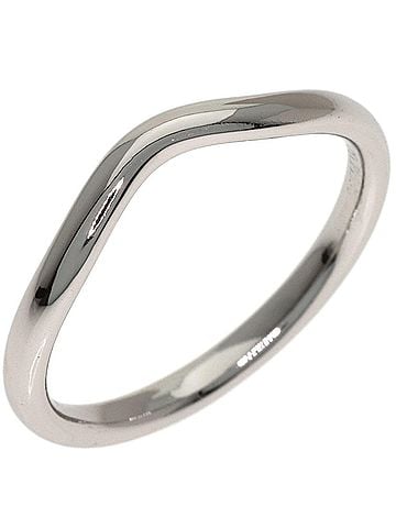 Tiffany & Co. Tiffany &amp; Co. Curved Band Ring, Platinum PT950, Women's Ring. (view 2)