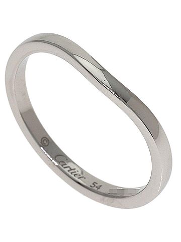 Cartier Cartier Ballerina Wedding Ring #54, Platinum PT950, Women's, CARTIER (view 1)