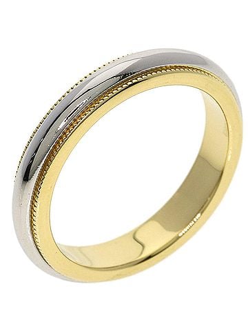 Tiffany & Co. Tiffany &amp; Co. Milgrain Ring, 18K Yellow Gold/PT950, Women's. (view 2)