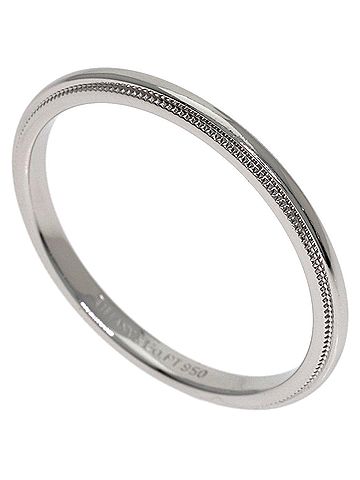Tiffany & Co. Tiffany &amp; Co. Milgrain Ring, Platinum PT950, Women's Ring. (view 1)