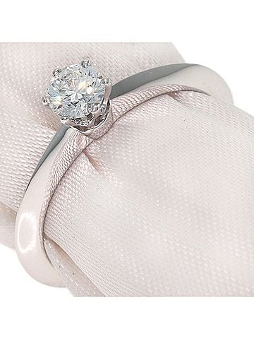 Tiffany & Co. Tiffany &amp; Co. Solitaire Diamond Knife Edge Ring, Platinum PT950, Women's. (view 2)