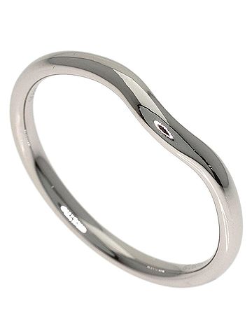 Tiffany & Co. Tiffany &amp; Co. Curved Band Ring, Platinum PT950, Women's Ring. (view 1)