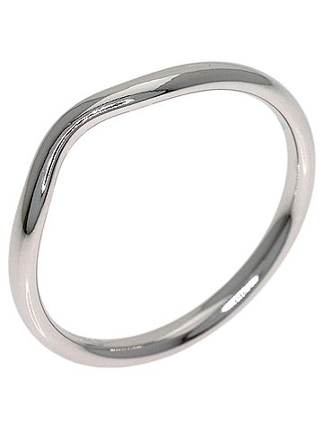 Tiffany & Co. Tiffany &amp; Co. Curved Band Ring, Platinum PT950, Women's Ring. (view 2)