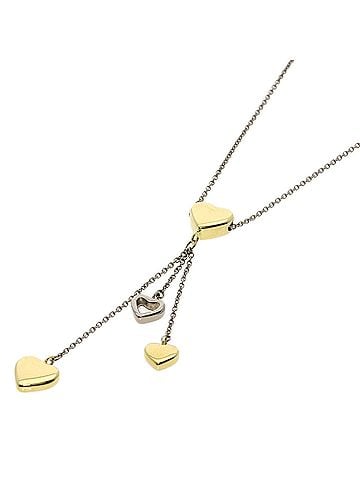 Tiffany & Co. Tiffany &amp; Co. Multi Heart Drop Necklace, 18K Yellow Gold/18KWG, Women's. (view 1)