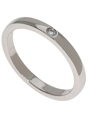 Cartier Cartier Wedding 1P Diamond Ring #49 Platinum PT950 Women's CARTIER (view 1)