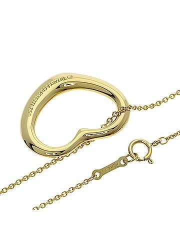 Tiffany & Co. Tiffany &amp; Co. Open Heart Necklace, 18K Yellow Gold, Women's. (view 2)