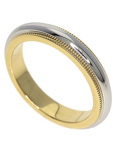 Tiffany & Co. Tiffany &amp; Co. Milgrain Ring, 18K Yellow Gold/PT950, Women's. (view 1)