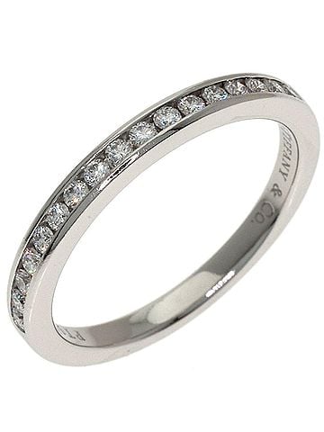 Tiffany & Co. Tiffany &amp; Co. Half Eternity Diamond Channel Setting Ring, Platinum PT950, Women's Ring. (view 2)