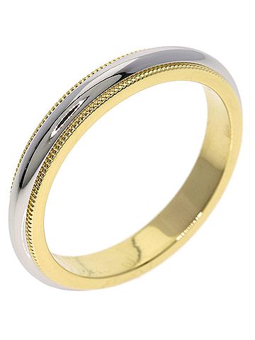 Tiffany & Co. Tiffany &amp; Co. Milgrain Ring, 18K Yellow Gold/PT950, Women's. (view 2)