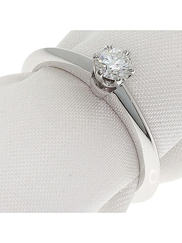 Tiffany & Co. Tiffany &amp; Co. Solitaire Diamond Ring, Platinum PT950, Women's. (view 1)