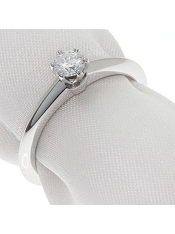 Tiffany & Co. Tiffany &amp; Co. Solitaire Diamond Ring, Platinum PT950, Women's. (view 2)