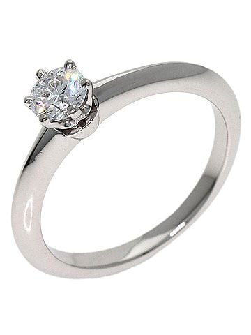 Tiffany & Co. Tiffany &amp; Co. Solitaire Diamond Ring, Platinum PT950, Women's. (view 2)