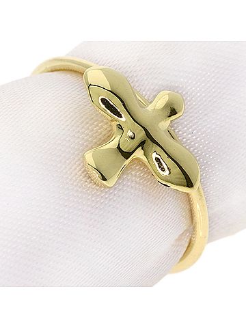 Tiffany & Co. Tiffany &amp; Co. Bird Cross Ring, 18K Yellow Gold, Women's. (view 1)
