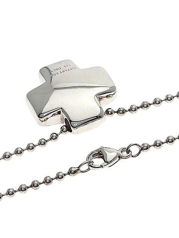 Tiffany & Co. Tiffany &amp; Co. Cross Necklace, Silver, Women's. (view 2)