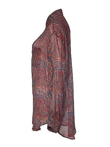 ETRO Etro sheer Paisley printed blouse in red (view 2)
