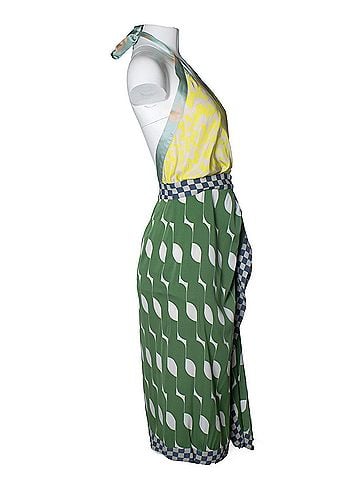 Dries Van Noten Dries van Noten, midi halter dress with print (view 2)