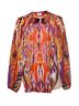 ETRO 100% Cotton Multi Color Etro multicoloured sheer printed blouse Size 6 - photo 1