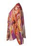 ETRO 100% Cotton Multi Color Etro multicoloured sheer printed blouse Size 6 - photo 2