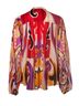 ETRO 100% Cotton Multi Color Etro multicoloured sheer printed blouse Size 6 - photo 3