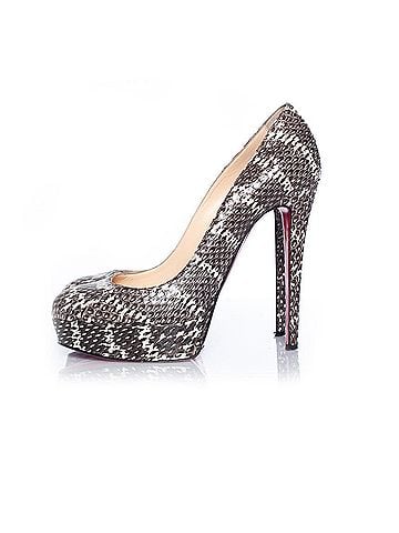 Christian Louboutin Christian Louboutin Bianca python platform pumps (view 2)