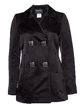 Chanel Chanel silk jacket with embellished buttons (view 1)