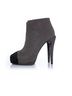 Chanel 100% Leather Gray Chanel Grey platform glitter boots Size EU 39 1/2 - photo 2