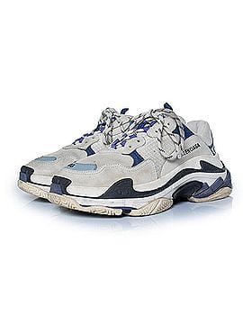 Balenciaga Balenciaga, Triple s trainers in grey and blue (view 1)