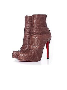 Christian Louboutin Christian Louboutin snakeskin platform boots (view 1)