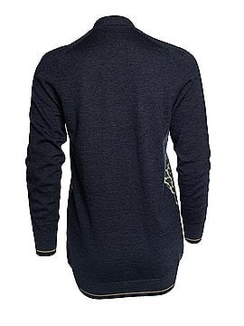 Hermès Hermes, grey cardigan with leopard print (view 2)