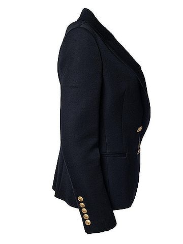 Pierre Balmain Pierre Balmain, black double breasted blazer (view 2)