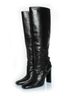 Tom Ford 100% Leather Black Tom Ford leather boots with T strap Size EU 39 - photo 1